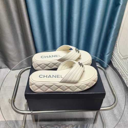 顶级版本 Chane* 2025Ss小香春夏新款火爆厚底休闲拖鞋 专柜同步 专柜非常火爆 非常难买的一款鞋 全网最火的厚底拖鞋 可想而知小香控不可错过的 颜值与