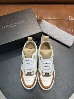philipp plein 顶级 Size:38-44 38.45定做 [philip plein]2025新款上市，顶级原单品质， 由混合皮革制成的低帮运动鞋