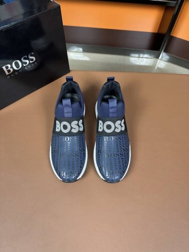 调工厂p价 男装男鞋 运动原单 Boss 最新休闲男鞋，欢迎1:1对比，爆单款Boss香港专柜休闲鞋，专柜品质，支持验货，优质做工，鞋面采用意大利进口胎牛皮 透