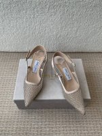 Jimmy Choo 周仰杰25春夏新品网纱烫钻方头小猫跟拖鞋 Jc经典水晶烫钻网纱高跟鞋 超级仙的一款啊 美得让人窒息 超闪昂贵施华洛世奇水晶钻 Bling