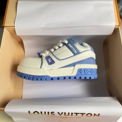 橙子出厂价p Louis Vuitton 路易威登 Lv Trainer 运动鞋 面包鞋 休闲板鞋 滑板鞋 情侣款 Diy饰扣 胖墩墩 胖嘟嘟 男女同款 鞋面：