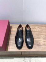 菲拉格慕Ferragamo男士精品皮鞋 鞋面进口牛皮 水染牛皮内里 真皮大底 标准码38-44 45定做不退不换