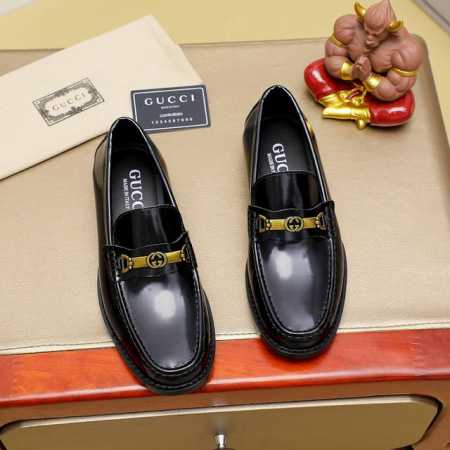 工厂价 古驰 Gucci 官网男士商务正装皮鞋更新香港专柜同步新款完全一比一复刻出货专柜品质零差距0外均采用进口牛皮配原版五金扣皮内里制作，色，配码 38-45 - 点击图像关闭