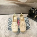橙子出厂价p tory Burch 夏季新款 Tb草编渔夫鞋 一脚蹬乐福鞋 码数 35-41