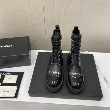 出厂价 顶级版本 Chanel 小香24P秋冬必选菱格马丁靴短靴 香奈儿这款厚底短靴真的是妥妥气质款加上厚底 增高设计特别显腿长，对这款靴子真的是爱不释手呀 这 - 点击图像关闭