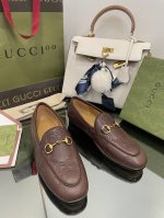 Gucci春夏新品5D立体双GG刺绣单鞋 乐福鞋代购级别！Gucci 乐福鞋单鞋 上脚特别的秀气！原版套楦的做法，和专柜一致！楦型完美，舒适度更加舒服！可出入专