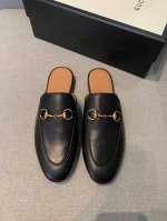 p直销 女鞋 女装 女鞋 女装 Gucci经典长青款马衔扣半拖，我家G系列的品质拿开的客户都知道品质。黑色鞋面原版进口胎小牛皮 ，内里水染牛皮，意大利进口A级真