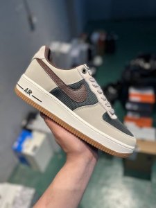 Nike Air Force 1 Low 米棕 空军一号低帮运动休闲板鞋 原楦头原纸板 打造纯正空军版型 专注外贸渠道 全掌内置蜂窝气垫 原盒配件 原厂中底钢印