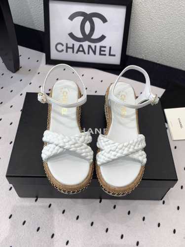 Chanel新款早春编织凉鞋 高版本出货 国内外明星网红上脚 夏季首选凉鞋 原版进口羊皮鞋面 进口羊皮内里 原版开模大底 Size: 35-39 40 41订做