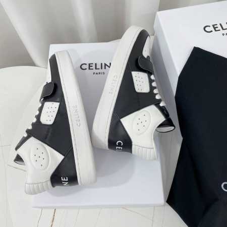 Celine赛琳~~全新升级版情侣款小白鞋系列；低帮 中帮 高帮运动鞋，魔术贴板鞋，休闲鞋 充满街头感的一双鞋子，拼色设计非常赞，这款鞋有它自己独特的设计，皮革 - 点击图像关闭
