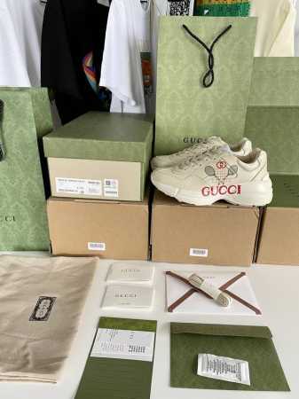 高版本gucci 老爹鞋 网球拍 Gucci字母 印花 Size：35-44 45、46可定做 - 点击图像关闭