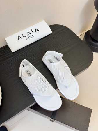alaia 25Ss 春夏季新款 明星同款 穿搭万金油 夹脚 渔网鞋 轻盈透气 夏日松弛美学透气网面日月光倾泻 交织出若隐若现的透感美学 网面设计 呼吸感拉满 - 点击图像关闭