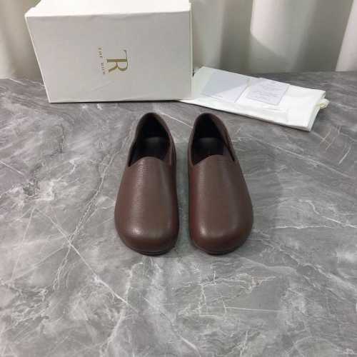 工厂p价p 顶级版本 代购品质 原版开发 The Row 2025Ss新款大头平底女鞋 新品一脚蹬乐福鞋 原版购入开发 做货 顶级原单品质，市面最高版本上脚简直
