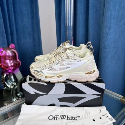 莞产顶级版本Off-White C O Virgil Abloh 年Ow最新款跑鞋 百分百原盒正确版 原楦原纸板数据开发 4层分离大底 鞋面采用3D立体打印和多