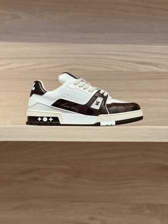 专注好品质 顶级出品 棋盘格啡拼白实拍 代购级Trainer X Tyler联名款 原版材料定制！压纹工艺成本徒然增加！非通货！私模大底！精细工艺！ Size： - 点击图像关闭