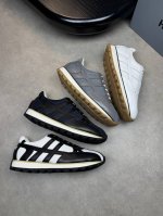 Hogan 霍根 -高端品质 原单休闲运动鞋 -鞋面：进口纳帕小牛皮、品牌高丝光帆布、鞋舌.鞋口.加厚记忆海绵.增加舒适性、后跟空压品牌Logo -内里：水染牛