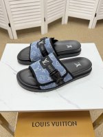 实价 Lv-路易威登 2025春夏新款拖鞋既时尚又美观超级百搭原版老花皮料 size: 38-44 45定做不退换 Ym