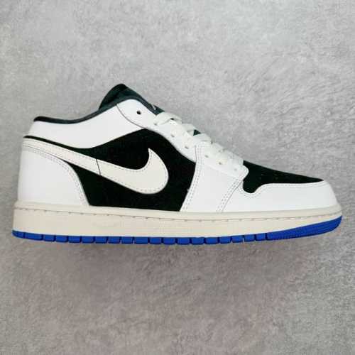 超强福利160 #Ry超级性价比 Air Jordan Aj1 Low 低帮 黑白蓝 Hq0764-001 全新流水线出品 Dt版本唯一平替选择 市场第二梯队最