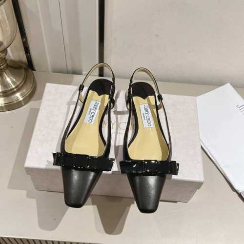 Jimmy Choo 2024春秋ADALEE蝴蝶结漏跟凉鞋 Sling back一字带设计时尚性感带点小俏皮！ Jimmy Choo ADALEE三个跟高 平