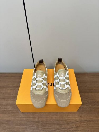 升级版本 +飞机盒p ,普通版 louis Vuitton 路易威登驴牌春夏Sneakerina系列 芭蕾运动鞋 德训鞋 平底鞋 原版三对购入开发完美复刻Sne