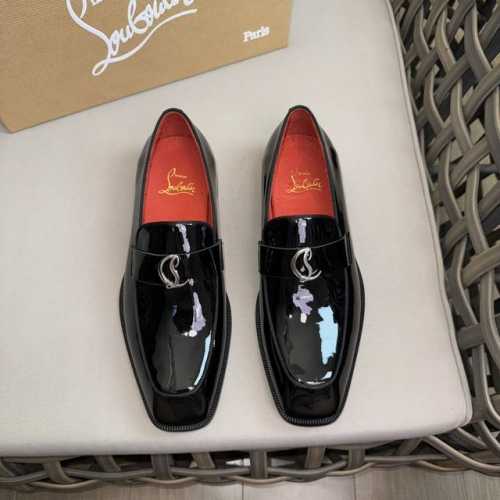 brand: Christia*.Loubouti* High-End Men's Business Dress Shoes Classic Red Soled