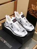 出厂价P Armani 新款男士时尚休闲鞋原单品质，高端精品细节精致考究，鞋面采用原版材料奢华羊皮垫脚橡胶耐磨防滑大底，穿着舒适工艺精典，做工精细，值得拥有颜色