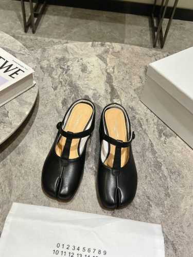 代购级别 Maison Margiela 玛吉拉Mm6家Tabi分趾鞋 独家新品最高版本买手代购1:1完美复刻 芭蕾舞平底分趾Tabi凉鞋单鞋凉鞋 原版开模双层