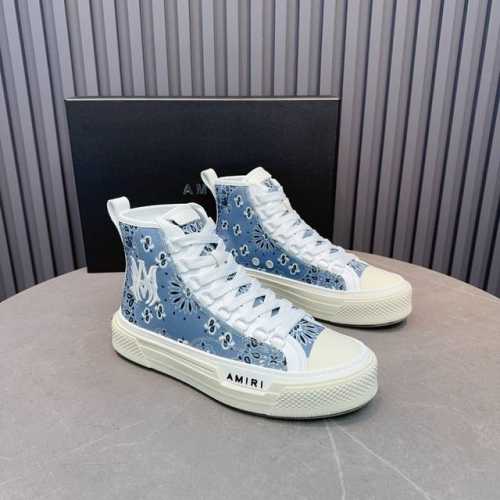 Amiri埃米尔 高帮 情侣款:Size:35-44 45.46订做 2024 帆布高帮厚底休闲板鞋 Amiri 系列帆布低帮板鞋 经典板鞋版型设计 款式时尚