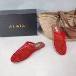 高品质出厂半拖 ！ALAIA24春夏网面平底拖鞋！最新春夏时装秀新款系列平底渔网芭蕾舞鞋！法国高端一线高定品牌！时尚界最后的手艺人 只忠于展现女性身体曲线的裁剪