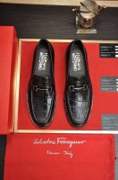 出厂价 Ferragamo 菲拉格幕 专柜最新款 原版进口开边上乘牛皮手工编织成+进口牛里+原版奢华金属扣+原版组合大底 对比无压力 38--45 45定做