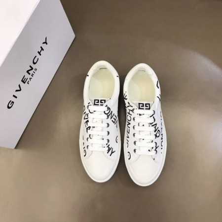 Givench* 新款男士经典百搭低帮运动鞋，选用进口牛皮拼接帆布，柔软细腻，头层羊皮里垫脚透气吸汗，原版大底上脚轻盈舒适！Size 38-44 - 点击图像关闭
