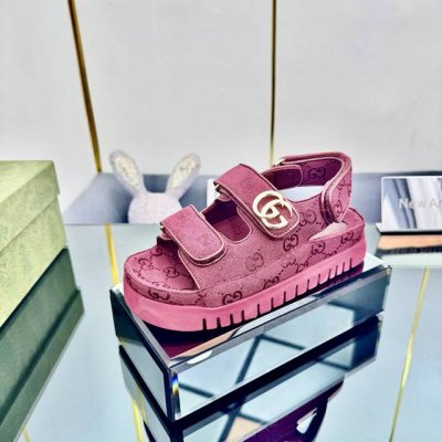 gucci2025官网新款魔术贴厚底凉鞋整双鞋子采购Zp开发打造 全部定制材料 独家开模大底 细节全部对版出货 连包装也做到跟正品一样 码数:女35-40 男3