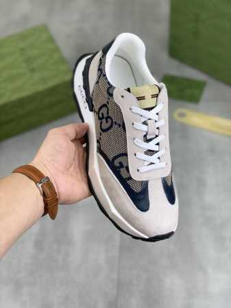 工厂价 实价 古奇gucci 官网最新款休闲时尚男鞋，爆款版型简洁大气，潮男专属.独有的官网最新品牌双g素元素古奇原版装饰，时尚又大方，面料原版磨砂小牛皮全进口 - 点击图像关闭