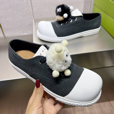 可做无标 玛尼春夏新品专柜同歩原版包装 芯片感应 女神必备单品 可甜可素 高品质货 垫脚 牛皮 大底 原版1:1开模大底 精工细作 打造最美单品 码数 35-4
