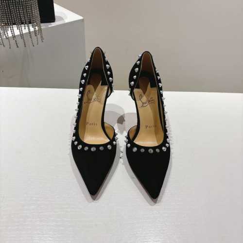 顶级版 原版盒 Christian Louboutin 2025S原版做货Cl经典Angalina红底柳丁高跟鞋～ 材质：麂皮绒 内里：羊皮里 大底：原版进口A