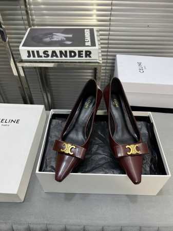 P400 Celine 思琳新款凯旋门单鞋 鞋面：开边珠牛皮 内里：原版内里 大底：原版进口真皮大底 跟高：5Cm 码数：35-39 40 41定制 - 点击图像关闭