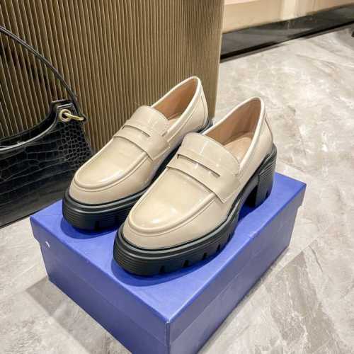 橙子出厂价 STUART WEITZMAN 2024顶级专柜 官网上新 独家首发 SW漆皮厚底乐福鞋 休闲鞋 增高皮鞋 Sw美鞋 小红书初夏登录 明星同款 简约