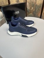 工厂p价 Boss 2025最新休闲运动鞋本款是官方主打款1:1质量 原厂名师制作 采用进口网布拼接牛皮舒适网布内里 原版pu超轻耐磨防滑1:1大底 完美楦型