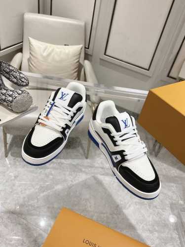 顶级代购级别 2024ss new Drop31 L-V Trainer 经典运动鞋 牛仔新色 十月份太古汇2双原版购人历时近三个月的原版复刻 各种水洗擦色工艺