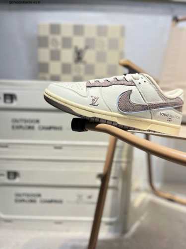 Nike Sb Dunk Low“Lv联名” 周年高端定制 低帮休闲板鞋 定制鞋盒 超高清洁度 皮料切割干净无任何毛边 细节完美Jh8310 Qd7660919