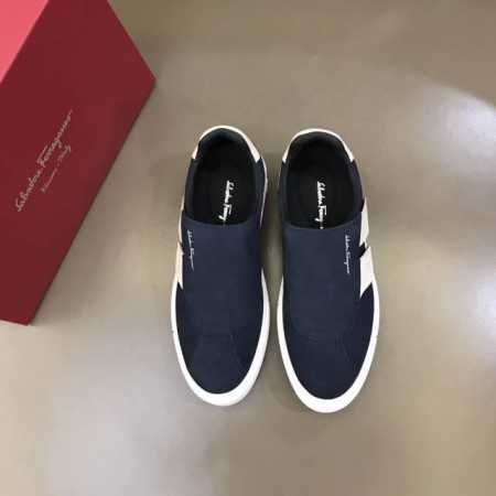 Salvatore Ferraga** 高端男士低帮时尚运动鞋，这款休闲鞋结构新颖，由柔软的小牛皮制作，鞋面的撞色元素凸显大胆前卫气息，头层羊皮内里高档舒适。这 - 点击图像关闭