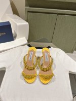 Aquazzur* 菠萝早春专柜新品仙女时装鞋系列，大量上新同步官网全系列均可定制龙年主打一个火爆，全网各大网红纷纷开秀，绝美的穿搭系列！ ★★★★★ 鞋面 原