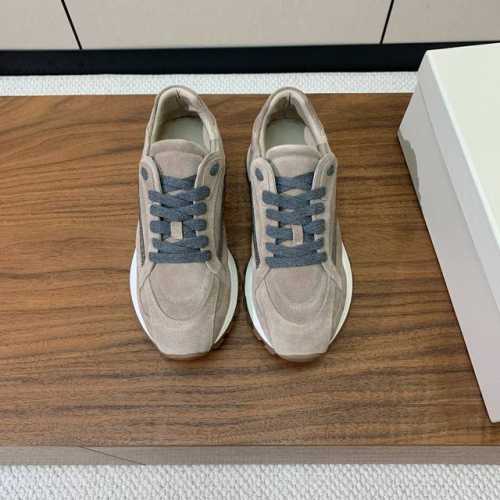Brunell* Cucinell* 新款休闲运动鞋。鞋面采用进口牛绒纯手工串联珠链配饰！内里垫脚是高密斜纹棉布，原版开模大底！上脚超舒适。 码数：35-42