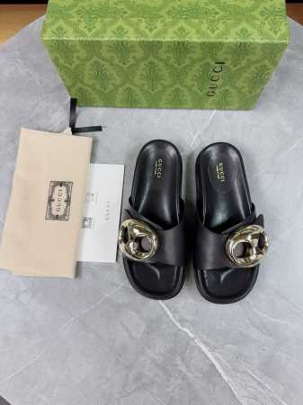 Gucci2025新款，金属扣原版1：1打造。超美品质，专柜经典款。鞋面:原版小牛皮内里:水染牛皮垫脚:水染牛皮大底:超轻原版底厚底增高:3.5cn包装:原版包 - 点击图像关闭