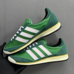 档口现货 纯原组合底 ad Sl72 Rs Green Yellow 系列德训 阿迪达斯Originals推出复古 T头鞋 造型的Sl72鞋款复刻 有男女两款可
