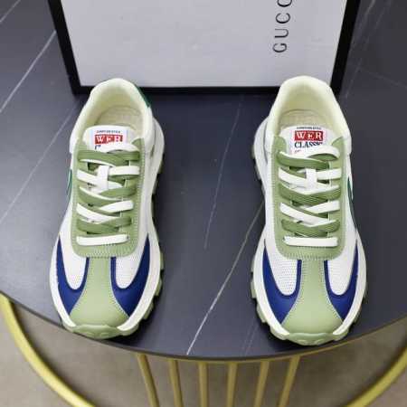 出厂价 品牌：古奇gucci 标准码：男码38 44 等级：官网同款 高品质男鞋 材料：原版网面材质 搭配舒适透气内里 原版防滑耐磨橡胶轻便大底 款式类别：男士 - 点击图像关闭