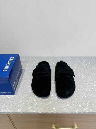 BIRKENSTOCK 博肯 毛毛鞋 加绒软木拖鞋外穿Arizona系列 舒适还轻便，再加上弧度贴合脚弓，而且软木乳胶有一定的收缩性，长时间穿着后能贴合脚型，让 - 点击图像关闭