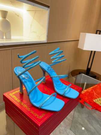 出厂 Rene Caovilla 芮妮 乔薇拉 Rc 蛇型缠绕爆红仙女凉鞋系列，魅惑华丽的顶级硬货，是每个女人的Dream Shoes缠绕在脚裸的蛇形装饰让您的 - 点击图像关闭