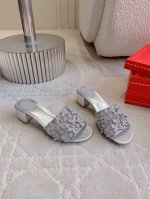 拖鞋 凉鞋 Ren* Caovill*重工蝴蝶水晶系列 bling bling精致逼人 堪称工艺品 面料进口高密度网纱 手工缝制水钻 垫脚羊皮 意大利真皮大底