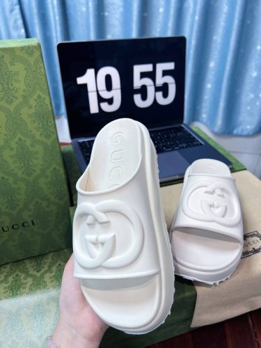 p直销 女鞋 女装 女鞋工厂P Gucci ｜Miami 夏季马卡龙色厚底拖鞋 舒适百搭，马卡龙配色，厚底拉长了♀小仙女们腿部线条，秒变大长腿！上脚整个就是一度